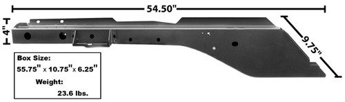 64-70 Ford Mustang Rahmenträger - Vorne rechts - Einteilig Vorne rechts