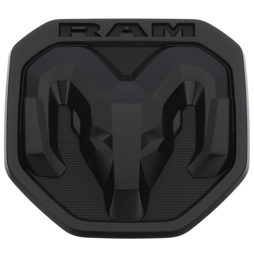 19-23 Ram 1500 Emblem Laderaumklappe - OEM - RAM Head - Schwarz matt