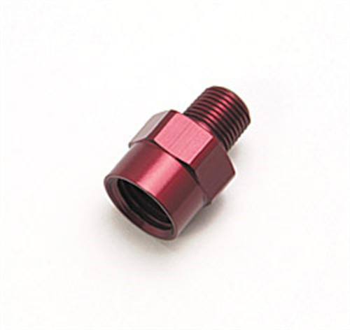 64-73 Ford Mustang Anschluss Kraftstoffschlauch - Aluminium - Rot - 1/8 NPT auf 1/4 NPT