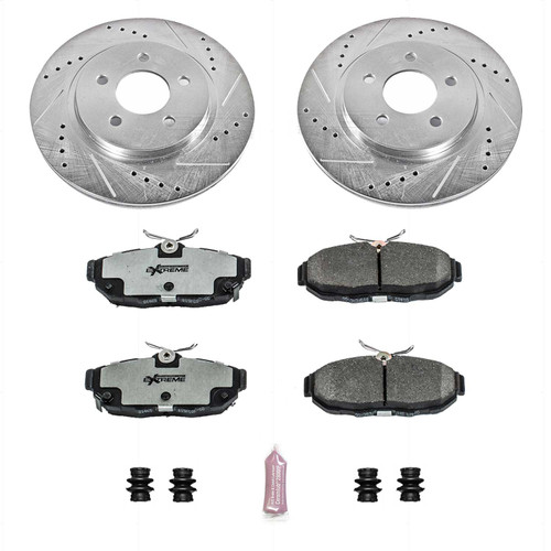 11-14 Ford Mustang GT (5.0) Überholsatz Verschleißteile Bremse - Powerstop Z26 - Track - HA Hinten