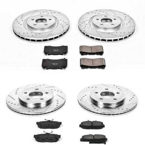 11-14 Ford Mustang GT (5.0) Überholsatz Verschleißteile Bremse - Powerstop Z23 - Street - VA355/HA300 - mit Brembo Vorne und hinten
