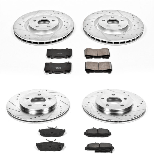 11-14 Ford Mustang GT (5.0) Überholsatz Verschleißteile Bremse - Powerstop Z23 - Street - VA355/HA300 - mit Brembo Vorne und hinten