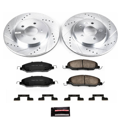 05-11 Ford Mustang (4.0, 5.4) Überholsatz Verschleißteile Bremse - Powerstop Z23 - Street - HA Hinten