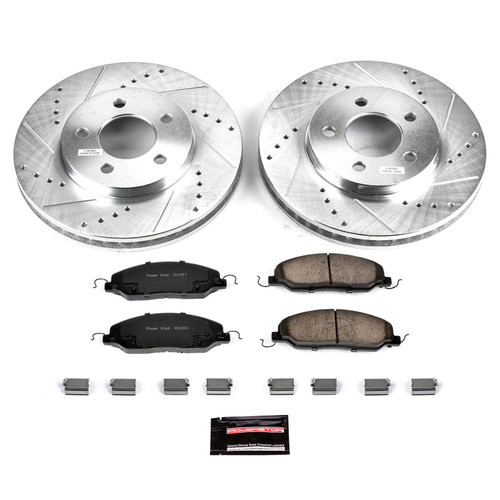 05-10 Ford Mustang Base (4.0) Überholsatz Verschleißteile Bremse - Powerstop Z23 - Street - VA Vorne
