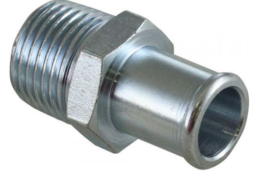 59-80 Chevrolet Corvette Leitungsanschluss Ansaugkrümmer - 1/2 NPT auf 3/4 Zoll Schlauch