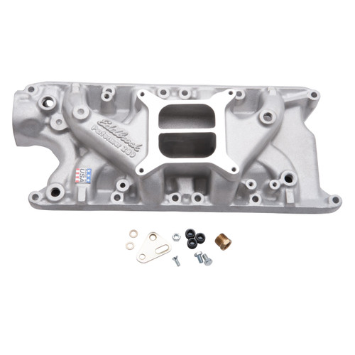 64-85 Ford Mustang (260, 289, 302) Ansaugkrümmer - Edelbrock Performer - Aluminium - Unbehandelt