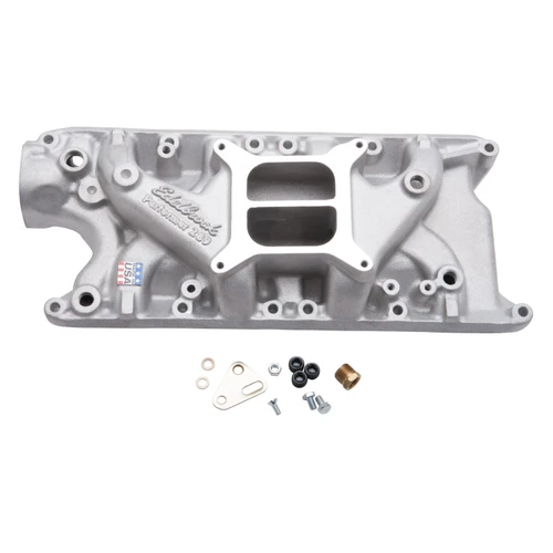 64-85 Ford Mustang (260, 289, 302) Ansaugkrümmer - Edelbrock Performer - Aluminium - Unbehandelt