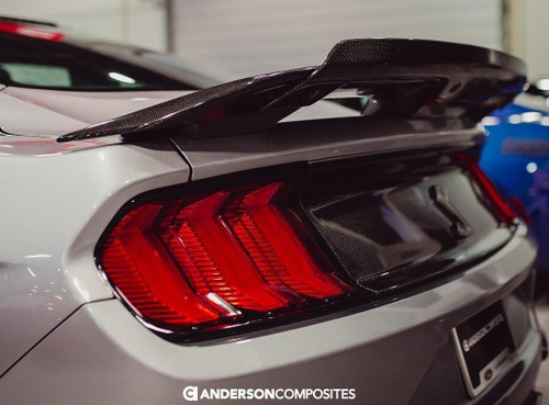 15-23 Ford Mustang Ansatz an Spoiler - Carbon - Gurney Flap für 52892396