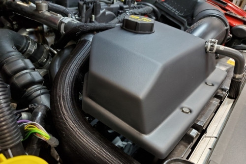 15-23 Ford Mustang (2.3, 5.0, 5.2) Kappe für Kühlmittelausgleichsbehälter - Schwarz Matt
