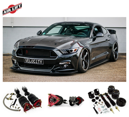 15-23 Ford Mustang Luftfahrwerksset - Airlift Performance - komplett Vorne und hinten