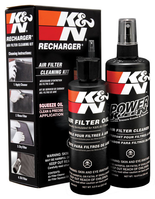 Chevrolet, Ford, Ram Reinigungsset für Luftfilter - K&N - Öl Quetschflasche - Rot