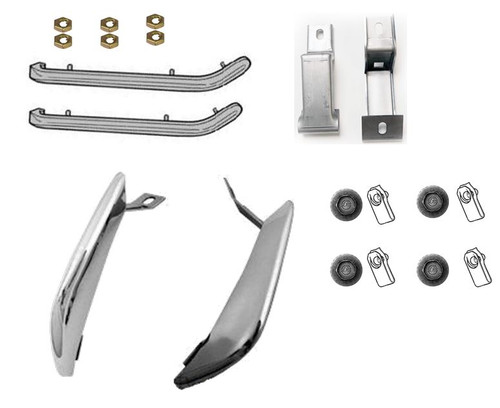 67-68 Ford Mustang Set Stoßstangenhörner - Hinten - Set Hinten