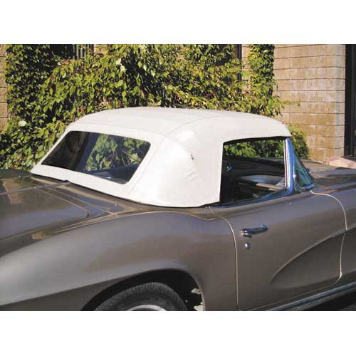 61-62 Chevrolet Corvette (Convertible) Cabrioverdeck - Komplettset - Schwarz
