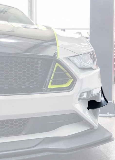 18-23 Ford Mustang Ansatz an Stoßfängerabdeckung - Dive Planes - Vorne Rechts und Links Vorne