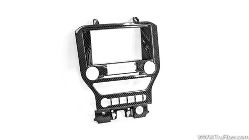 15-23 Ford Mustang Rahmen Radio - Trufiber - Carbon