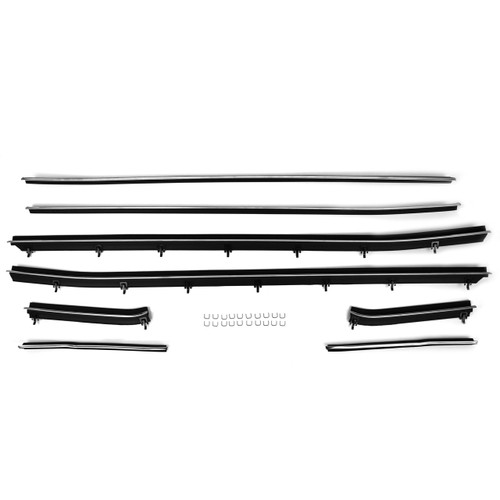 71-73 Ford Mustang (Hardtop) Fensterschachtleistenset - ACP