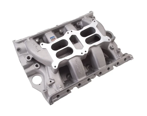 67-70 Ford Mustang (390, 427, 428) Ansaugkrümmer - Edelbrock RPM Air-Gap - Aluminium - Unbehandelt