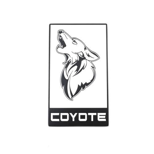 15-23 Ford Mustang Emblem Heckklappe - Coyote - Weiß mit Schwarz