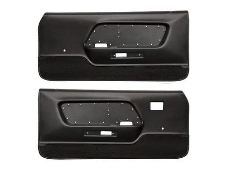 1969 Ford Mustang Set Türverkleidung - Deluxe - Schwarz Links und Rechts