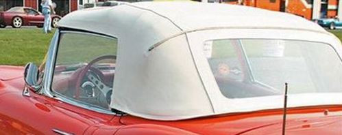 53-55 Chevrolet Corvette (Convertible) Cabrioverdeck - Stayfast - Mit Pads und Straps - Beige