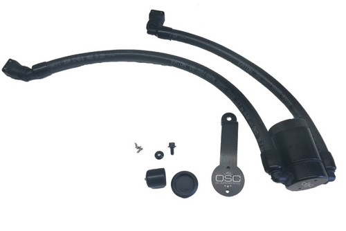 18-23 Ford Mustang GT (5.0) Motorölabscheider - J&L 3.0 - Aluminium - Fahrerseite - Schwarz Links