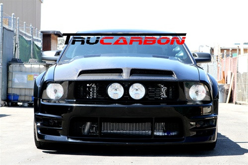 05-09 Ford Mustang Motorhaube - Carbon - RAM AIR - A44