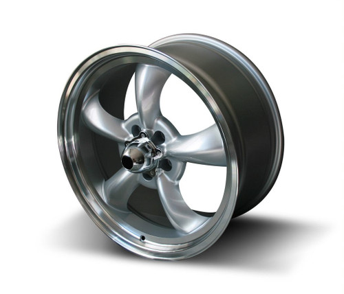 05-23 Ford Mustang Felge - Torq Thrust Style - Aluminium - 10 x 19 Zoll -  ET 42 - Silber - Mit TÜV Hinten 05-23 Ford Mustang Felge - Torq Thrust Style - Aluminium - 10 x 19 Zoll -  ET 42 - Silber - Mit TÜV Hinten