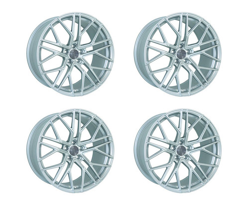 15-23 Ford Mustang Felgensatz - Elegance - E2FF - Deep Concave - 9.5 x 20 Zoll & 10.5 x 20 Zoll - Hyper Silber Vorne und hinten