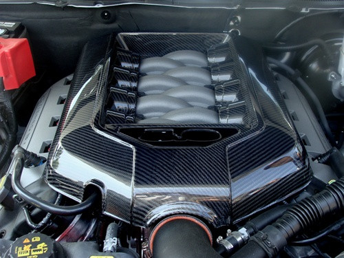 11-14 Ford Mustang GT (5.0) Motorabdeckung - Carbon - LG54
