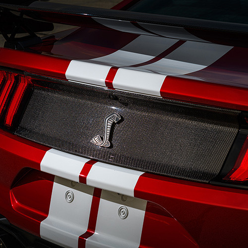20-22 Ford Mustang Shelby GT500 Heckblende - Carbon