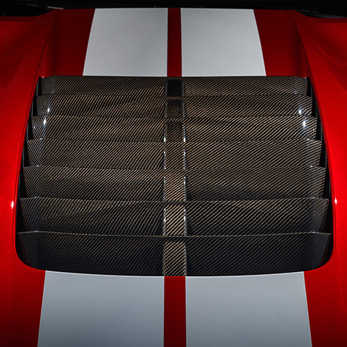 20-22 Ford Mustang Shelby GT500 Lufteinlass Motorhaube - Carbon
