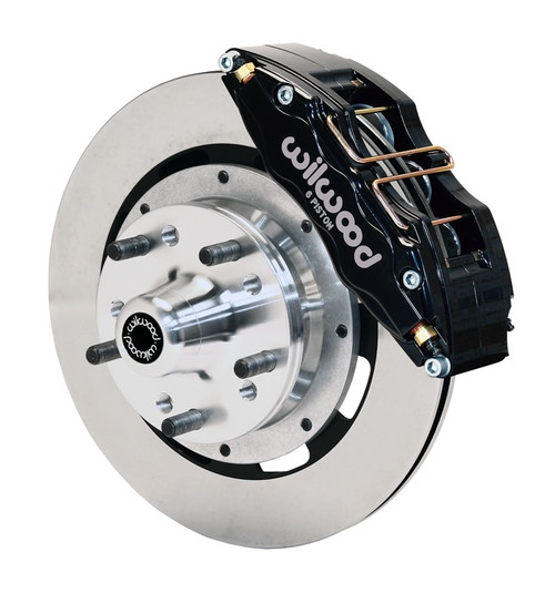 64-70 Ford Mustang (Disc/Drum/Drum) Umrüstsatz Bremsanlage - Wilwood - Vorne - 12,18" - Glatt - Schwarz