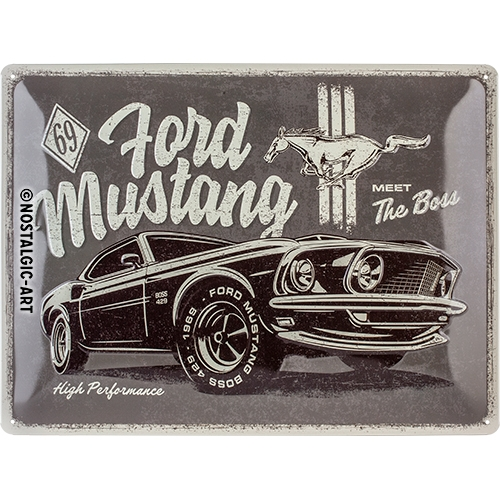52894659-Wandtafel-Ford-Blechschild-Mustang-The-Boss-1