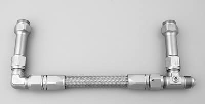 64-73 Ford Mustang Adapter für Kraftstoffleitung - An Vergaser - Stahlflex