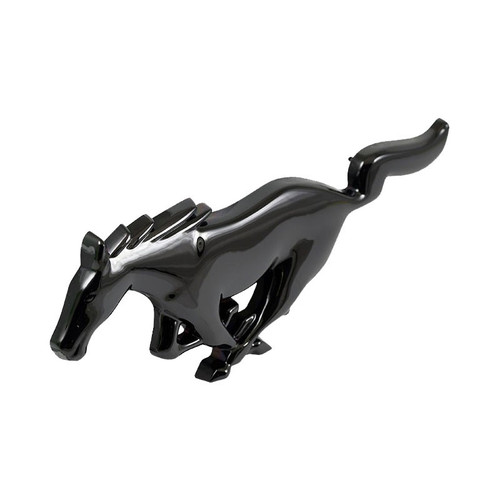 05-09 Ford Mustang Emblem Kühlergrill - Running Pony - Schwarz Vorne