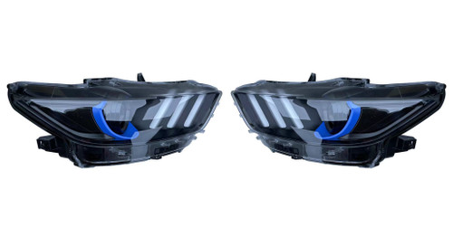 15-17 Ford Mustang Scheinwerfersatz - Blau - LED - EU-Version