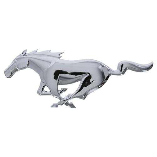 10-14 Ford Mustang Emblem Kühlergrill - Running Pony - Chrom Vorne