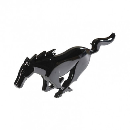 10-14 Ford Mustang Emblem Kühlergrill - Running Pony - Schwarz Vorne