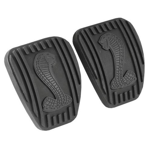 05-09 Ford Mustang Pedalauflagen für Brems- und Kupplungspedal - Cobra Snake Emblem