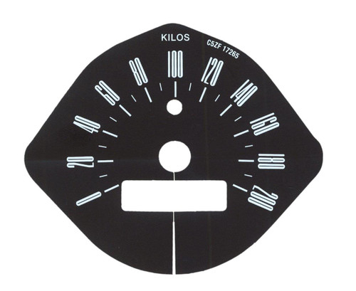 1966 Ford Mustang Instrumentenscheibe - Km/h - Made in Germany!