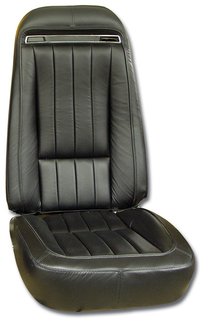 70-71 Chevrolet Corvette Base Sitzbezug - Leder - Schwarz