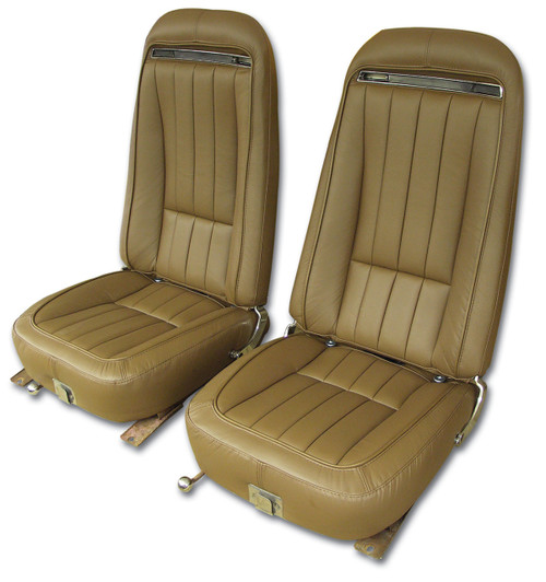 70-71 Chevrolet Corvette Base Sitzbezug - Leder - Dark Saddle