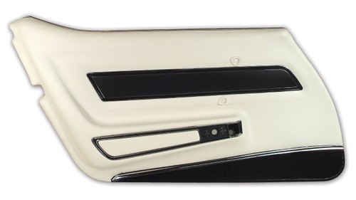 1977 Chevrolet Corvette Türinnenverkleidung - Weiß - Deluxe - Links (52694776)
