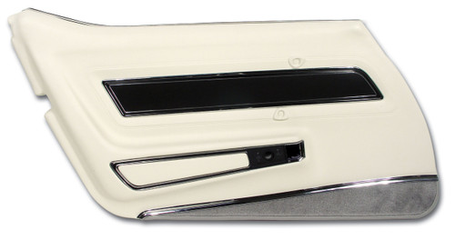 1977 Chevrolet Corvette Türinnenverkleidung - Weiß - Deluxe - Links (52694777)