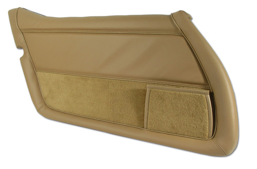 81-82 Chevrolet Corvette Base Türinnenverkleidung - Camel - Leder - Links