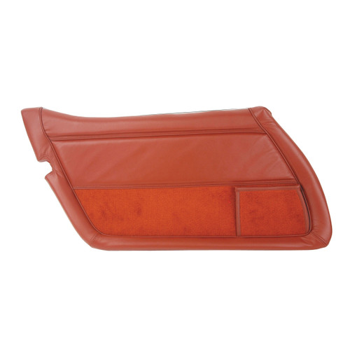 1981 Chevrolet Corvette Base Türinnenverkleidung - Cinnabar - Leder - Links
