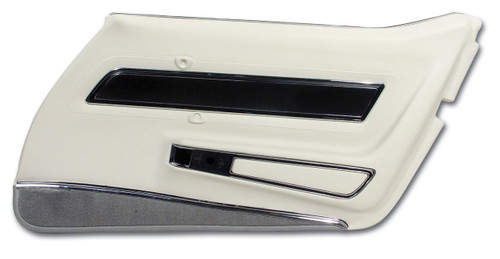 1977 Chevrolet Corvette Base Türinnenverkleidung - Weiß - Rechts (52694787)