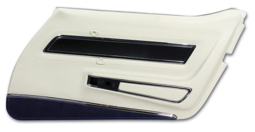 1977 Chevrolet Corvette Base Türinnenverkleidung - Weiß - Rechts (52694788)