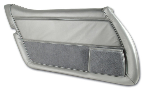 1981 Chevrolet Corvette Base Türinnenverkleidung - Silber - Leder - Links