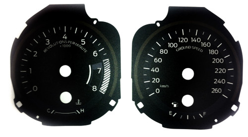 15-17 Ford Mustang Instrumentenscheibe - Schwarz bis 260 km/h